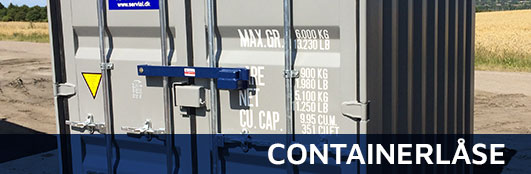 Containerlås og låsebomme